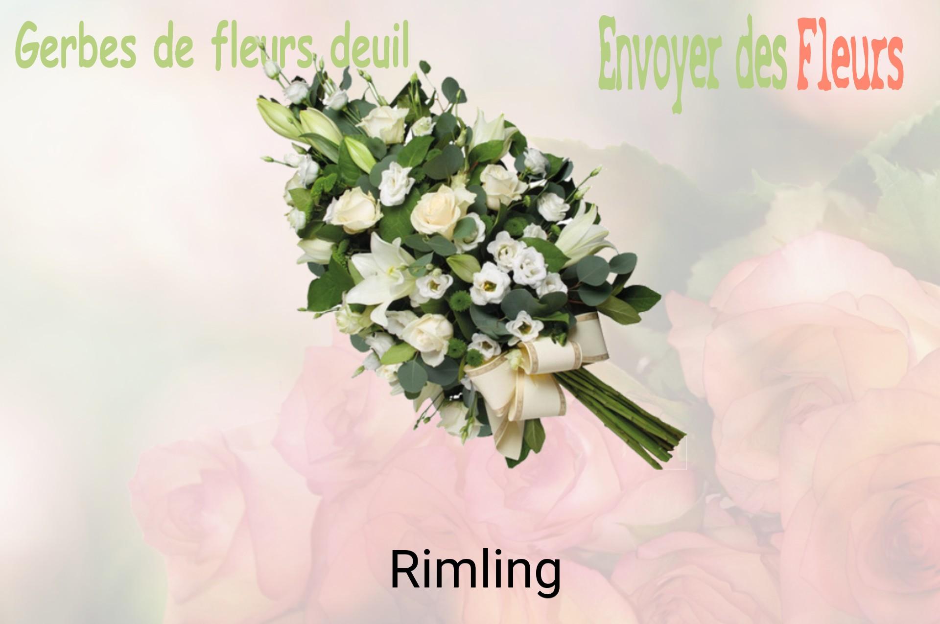 Gerbe de fleurs de deuil livrée à Rimling